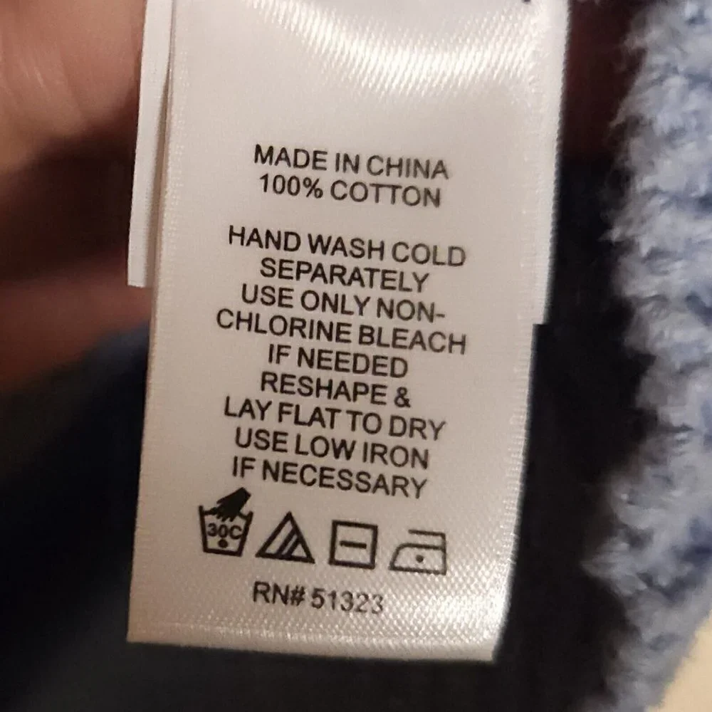 1. State Womens Blue Color Block Oversized Sweater Large - Picture 4 of 4